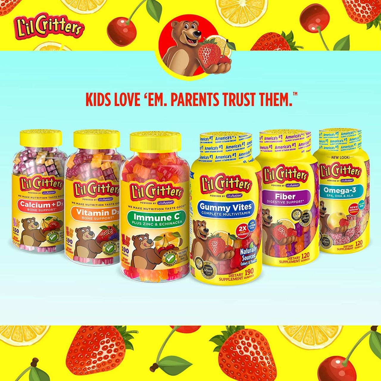ليل كريترز كالسيوم + د3 لدعم صحة عظام الأطفال 150 جاميز | L’il Critters Calcium + D3 For Kids Bone Support 150 Gummies - Image 9