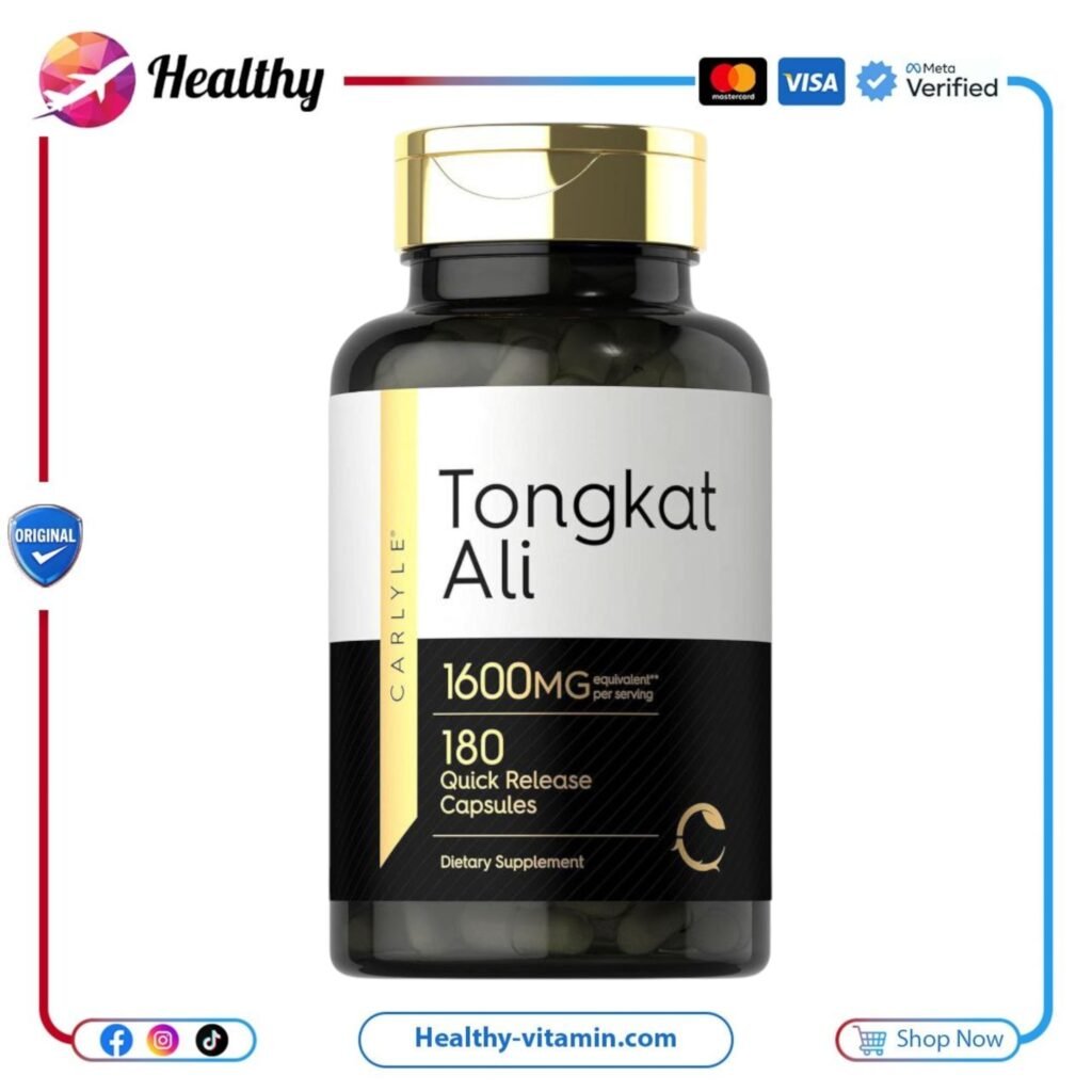تونكات علي عكازة علي 1600 مجم كارلايل 180 كبسولة | Tongkat Ali 1600 mg Carlyle 180 Capsules