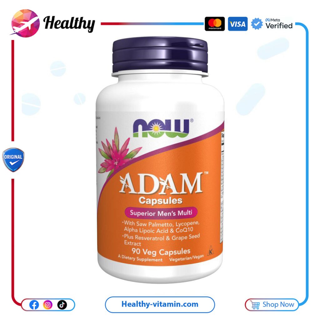 ناو فودز - 90 كبسولة نباتية ، فيتامينات فائقة متعددة للرجال | NOW Foods ADAM, Superior Men's Multi