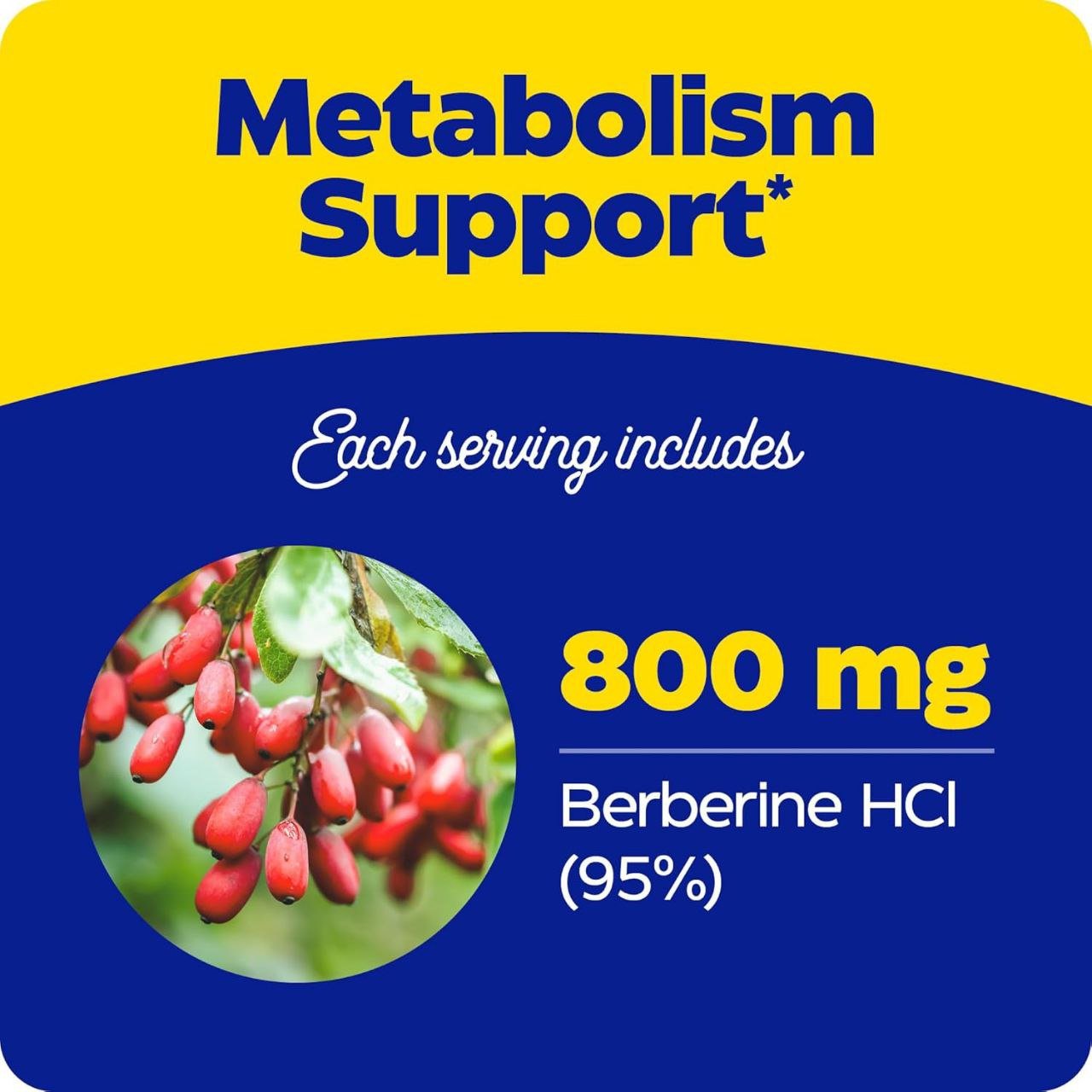 بربرين 800 مجم إنزيميديكا 60 كبسولة | Berberine 800 mg Enzymedica 60 Capsules - Image 3