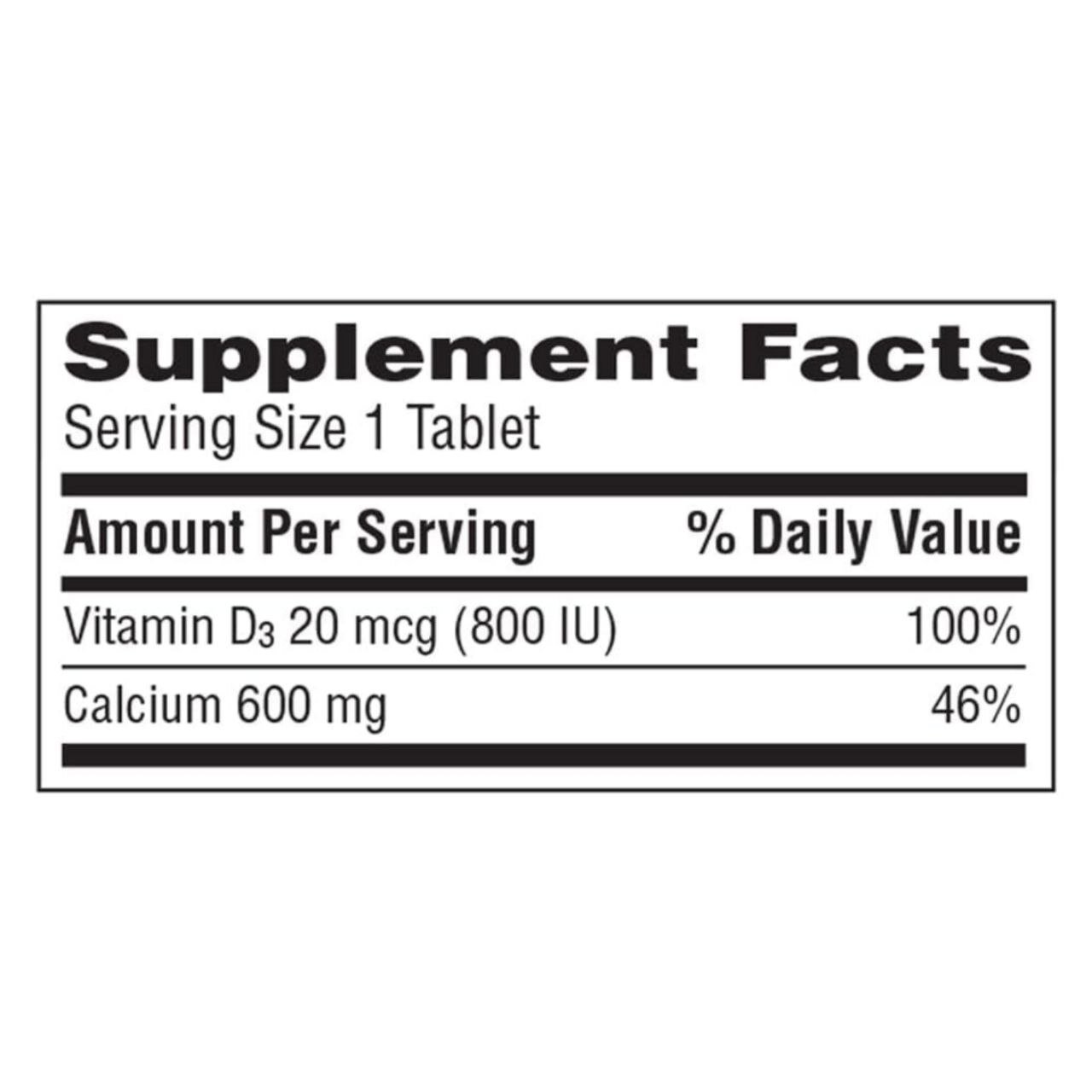 كالترات 600 + د3 كالسيوم وفيتامين د3 60 قرص | Caltrate 600 + D3 Calcium and Vitamin D3 60 Tablets - Image 2