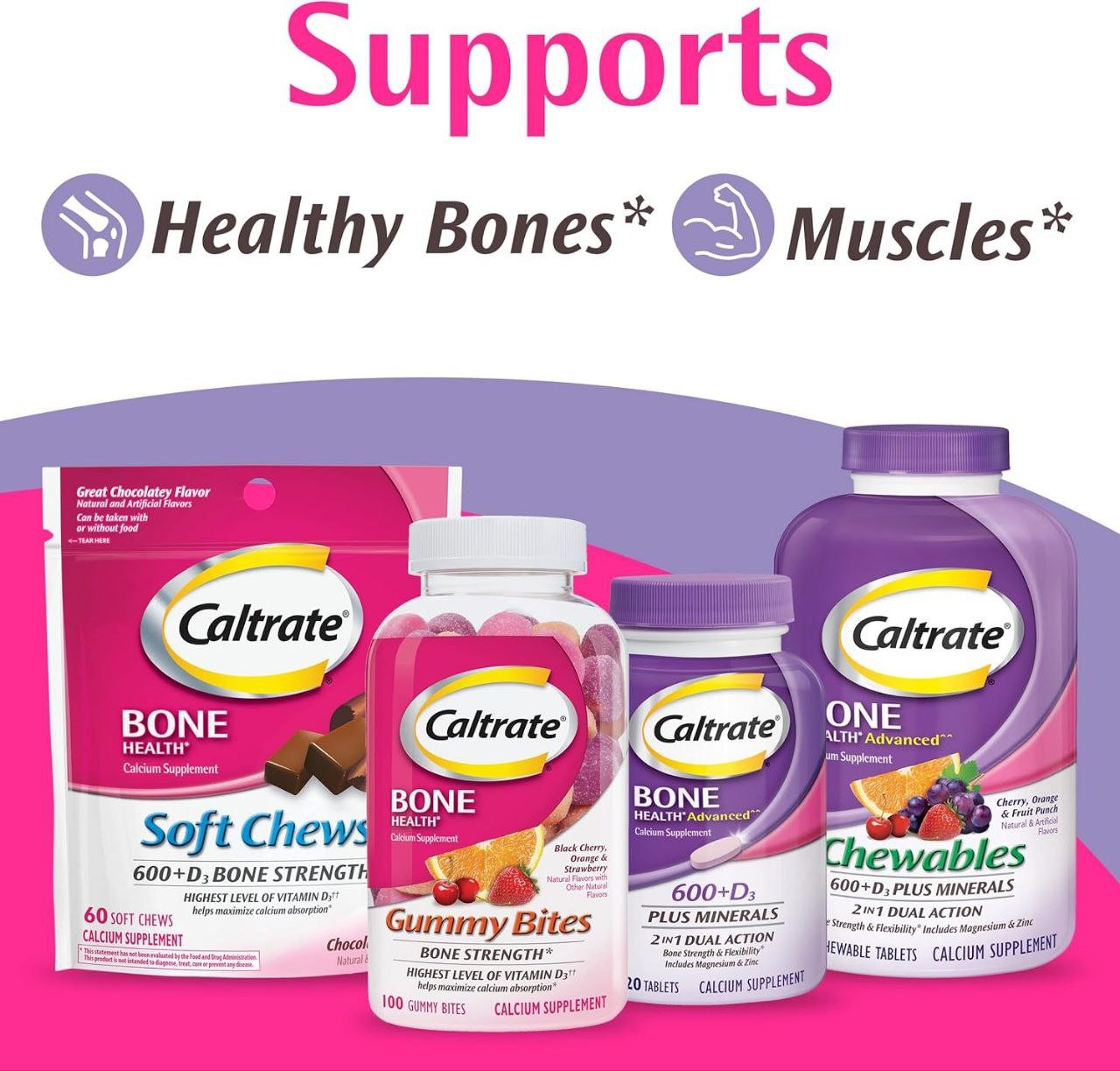 كالترات 600 + د3 كالسيوم وفيتامين د3 60 قرص | Caltrate 600 + D3 Calcium and Vitamin D3 60 Tablets - Image 7