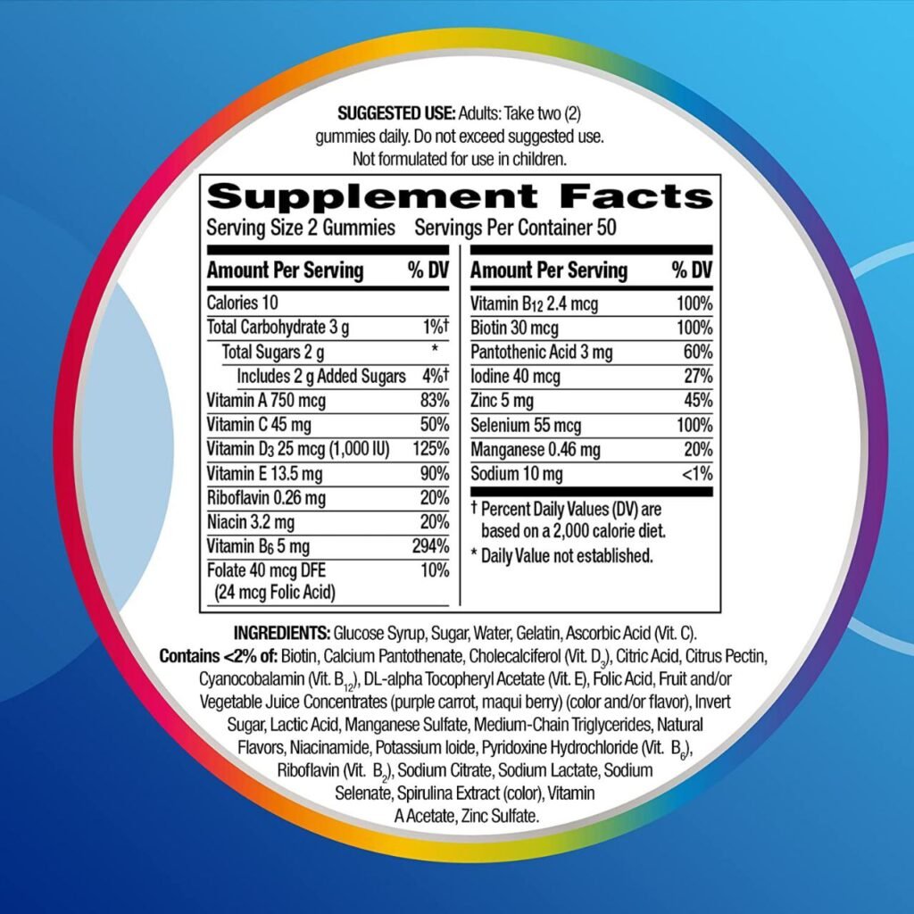 سنتروم - 170 جمّي علكات للرجال، نكهات طبيعية متنوعة، 170 علكة | Centrum Men Multigummies, Assorted Natural Fruit