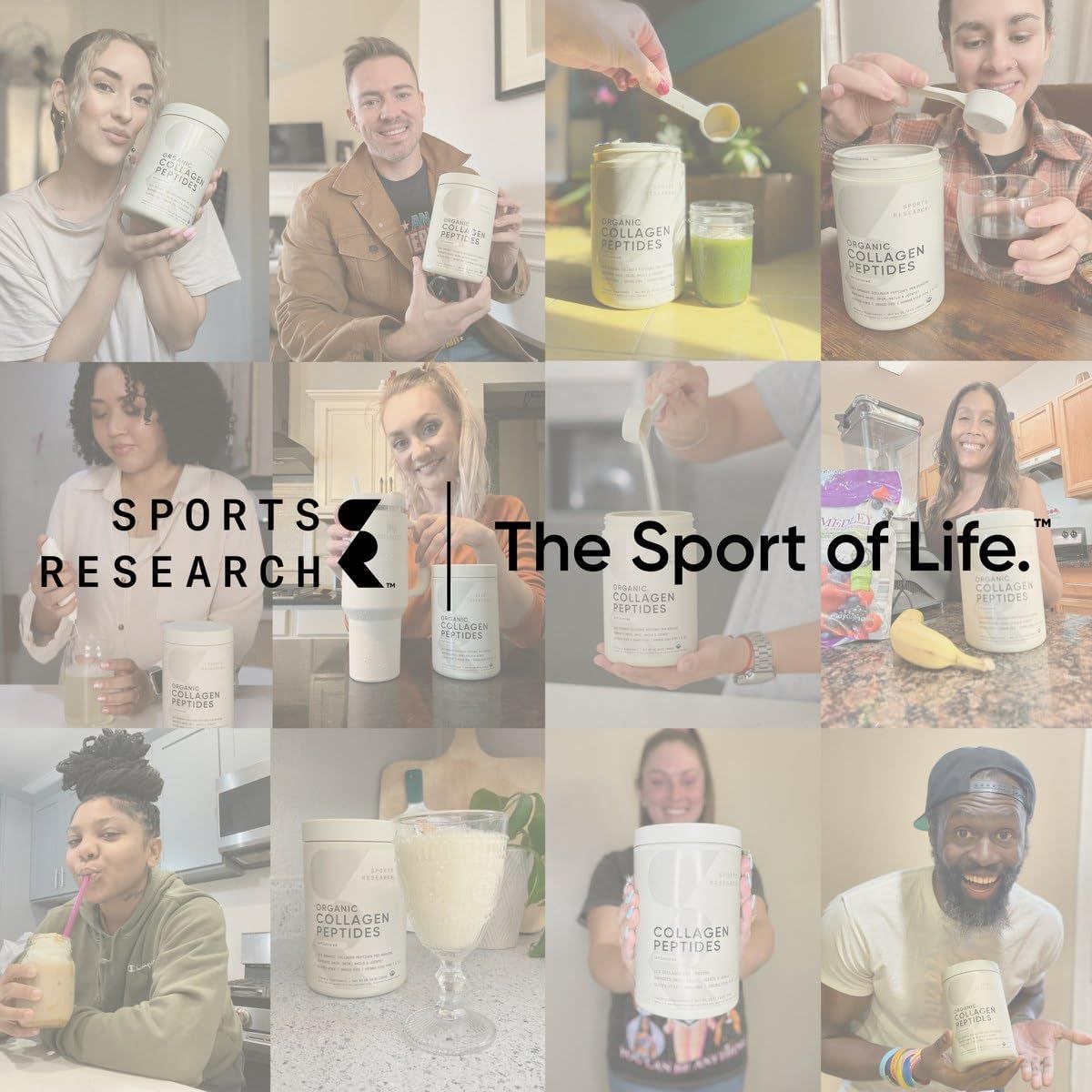 ببتيدات الكولاجين سبورتس ريسيرش مسحوق باودر بدون نكهة 1 رطل 454 جرام | Collagen Peptides Sports Research Unflavored Powder 1 lb 454 g - Image 8
