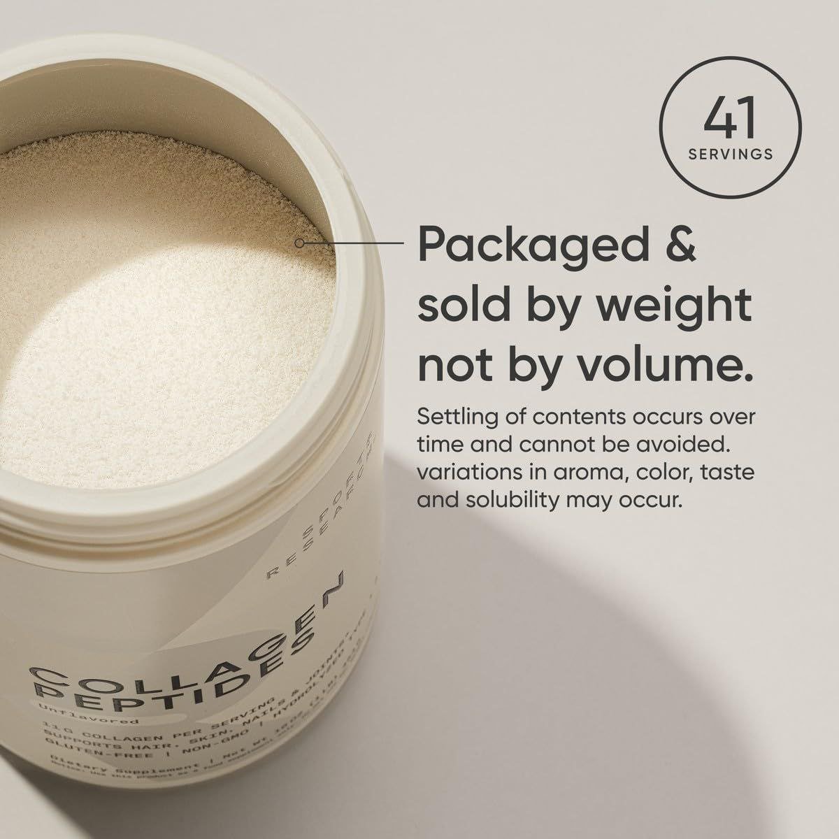 ببتيدات الكولاجين سبورتس ريسيرش مسحوق باودر بدون نكهة 1 رطل 454 جرام | Collagen Peptides Sports Research Unflavored Powder 1 lb 454 g - Image 5