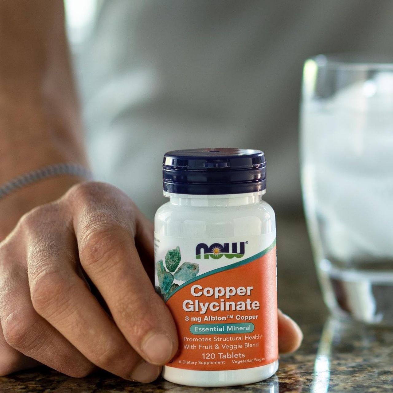ناو فودز - 120 قرص جليسينات النحاس، 3 ملجم | NOW Foods Copper Glycinate, 3 mg - Image 8