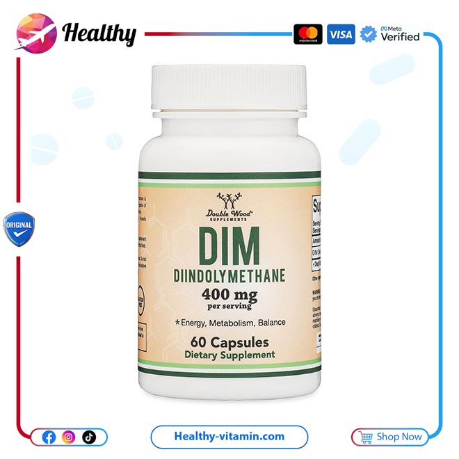 دووبلي ووود سوببليمينتس - ديم 400 ملجم 60 كبسولات | DIM 400 mg Double Wood Supplements 60 Capsules