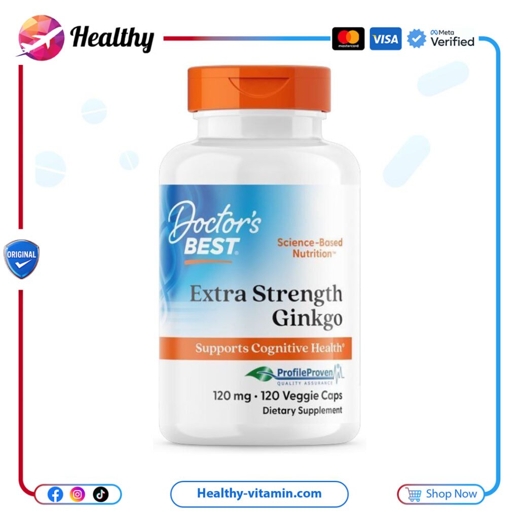 دكتورز بيست - الجنكة مشقوقة الأوراق، 120 ملجم | Doctor’s Best - Doctor's Best Ginkgo, 120 mg, 120 Veggie Caps