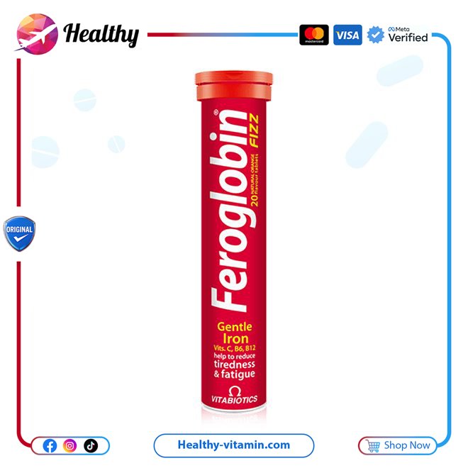 فيروجلوبين فيز فيتابيوتكس ٢٠ قرص فوار | Feroglobin Fizz 20 Effervescent Tablets Vitabiotics