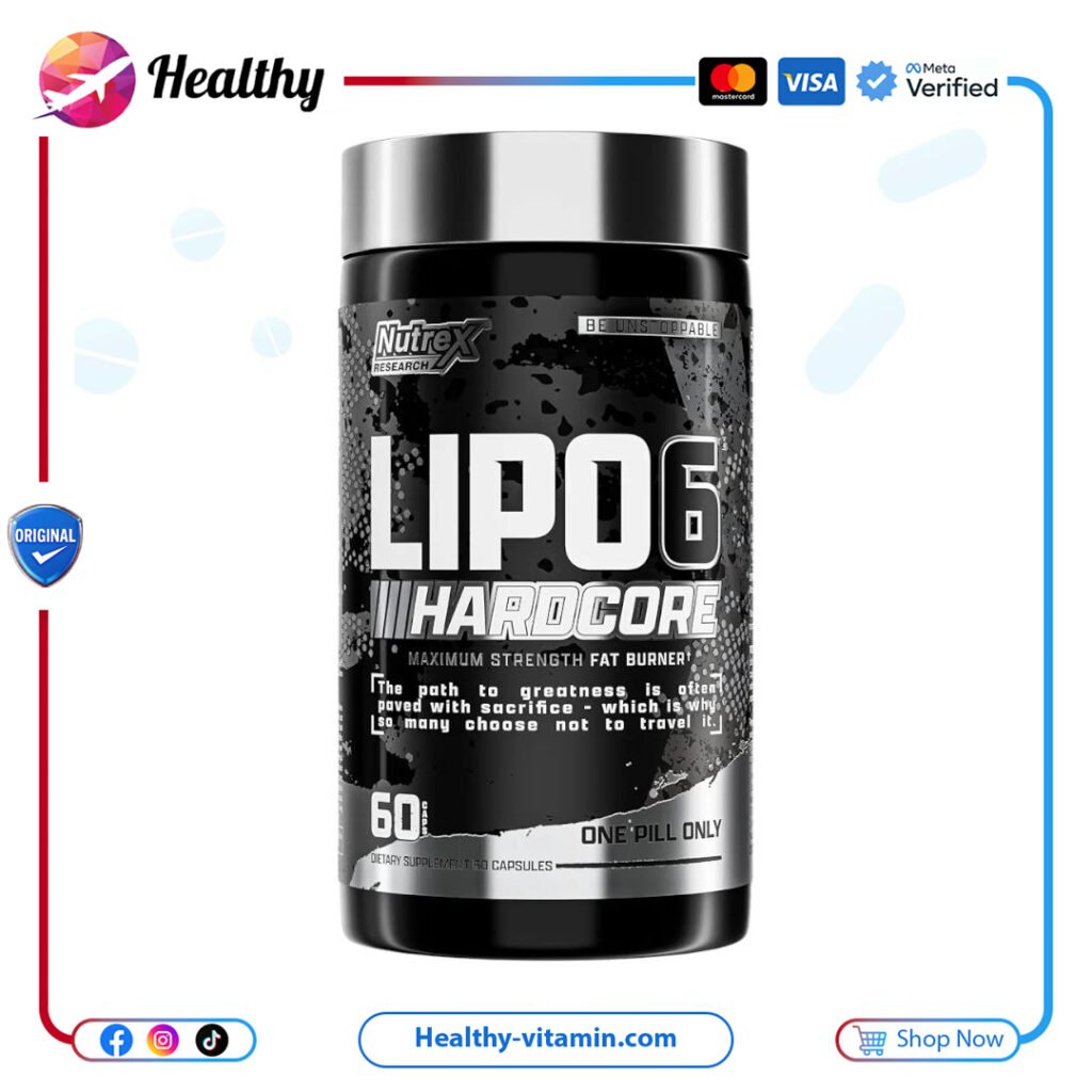 نيوتريكس - 60 كبسولة ، ‏ | Nutrex Research LIPO 6, Hardcore, Maximum Strength
