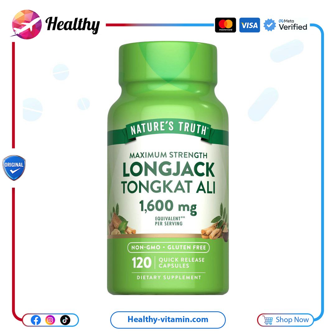 لونج جاك تونكات علي عكازة علي ناتشرز تروث 120 كبسولة | Longjack Tongkat Ali Nature's Truth 120 Quick Release Capsules