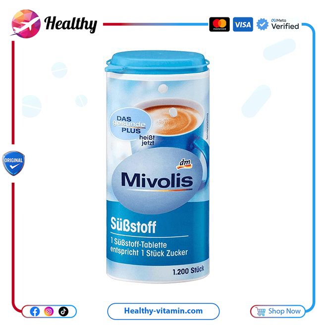 ميفوليس سكر دايت محلى ألماني 2400 قرص | Mivolis Sweetener Diet Suger German Tablets 2400 Tablets