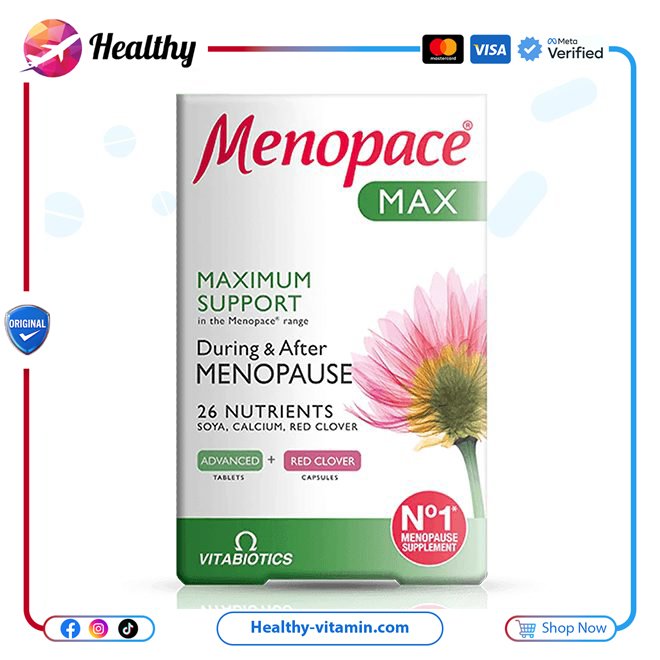فيتابايوتكس - مينوباكي ماكس 84 تابليتسكابسوليس | Vitabiotics - Menopace Max 84 Tablets/Capsules
