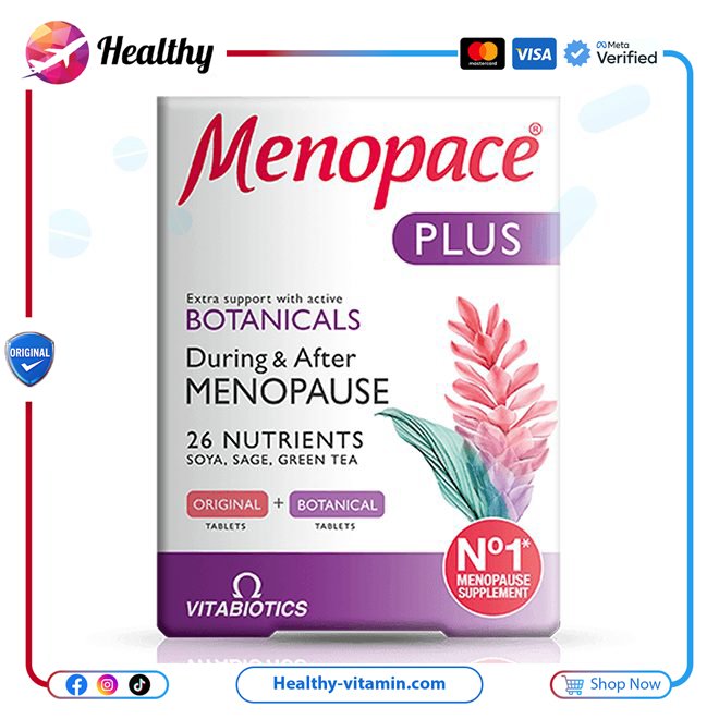 فيتابايوتكس - مينوباكي بلس 56 أقراص | Vitabiotics - Menopace Plus 56 Tablets