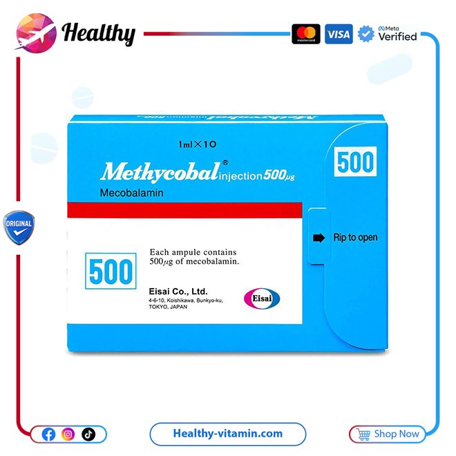 ميثيكوبال ٥٠٠ مكجم ١٠ أمبولات | Methycobal 500 mcg 10 Ampoules