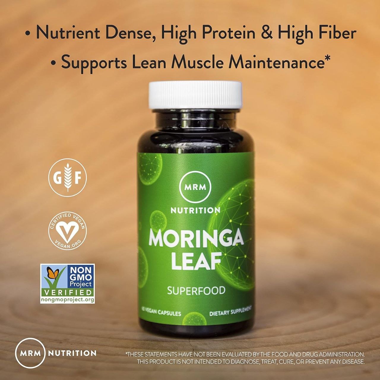 أوراق المورينجا 600 مجم إم آر إم نيوتريشن60 كبسولة نباتية | Moringa Leaf 600 mg MRM Nutrition 60 Vegan Capsules - Image 6