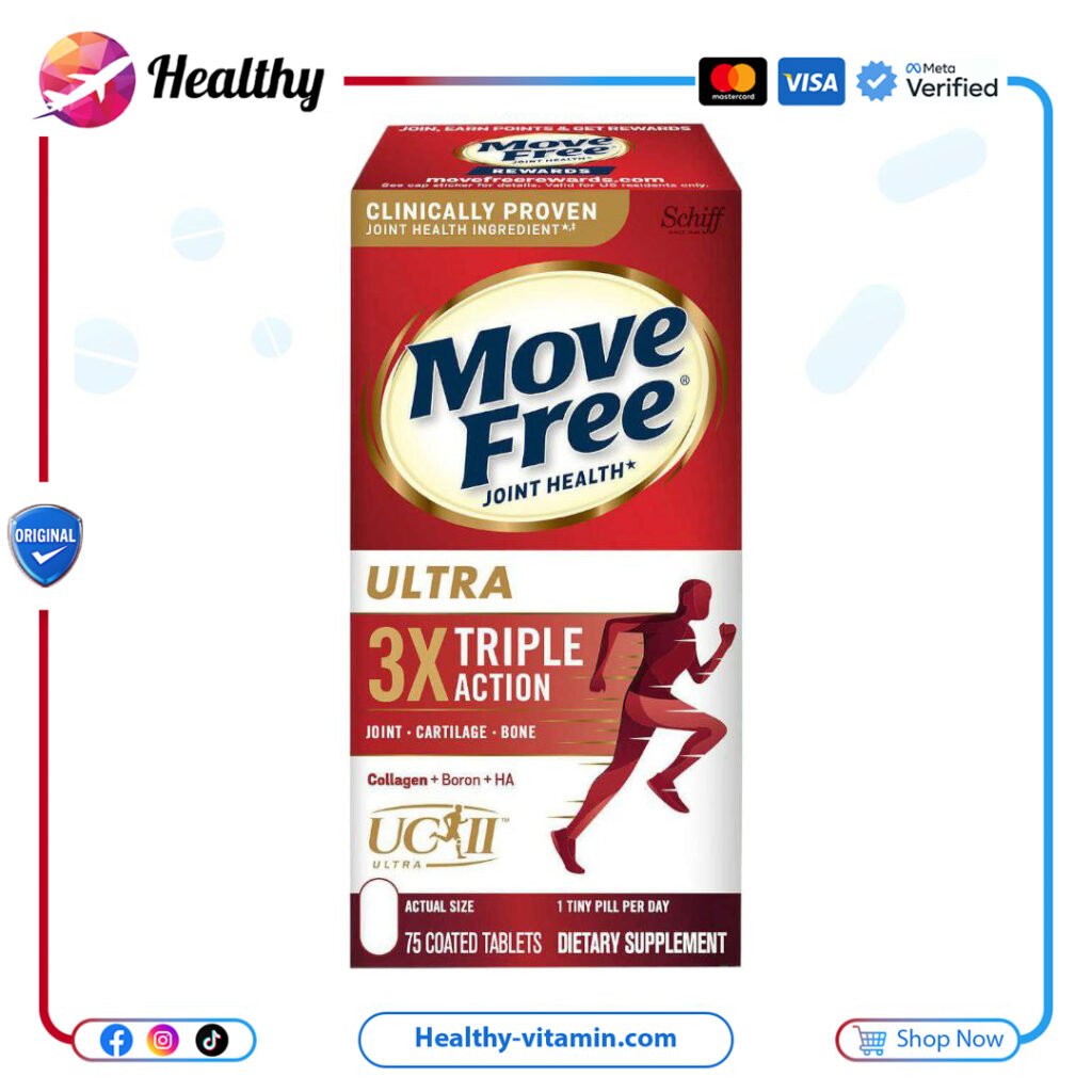 شيف - ‎ لصحة المفاصل، فعالية فائقة، مفعول ثلاثي مغلف | Schiff Move Free® Joint Health, Ultra, Triple Action, 64 Coated