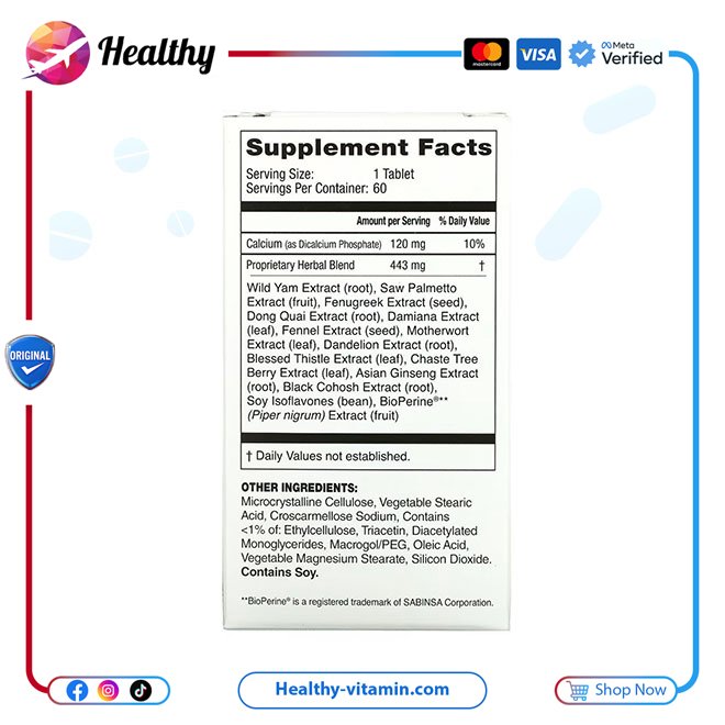 ناتشورال كيرفز بيوتك 60 قرص | Natural Curves Biotech 60 Tablets - Image 3