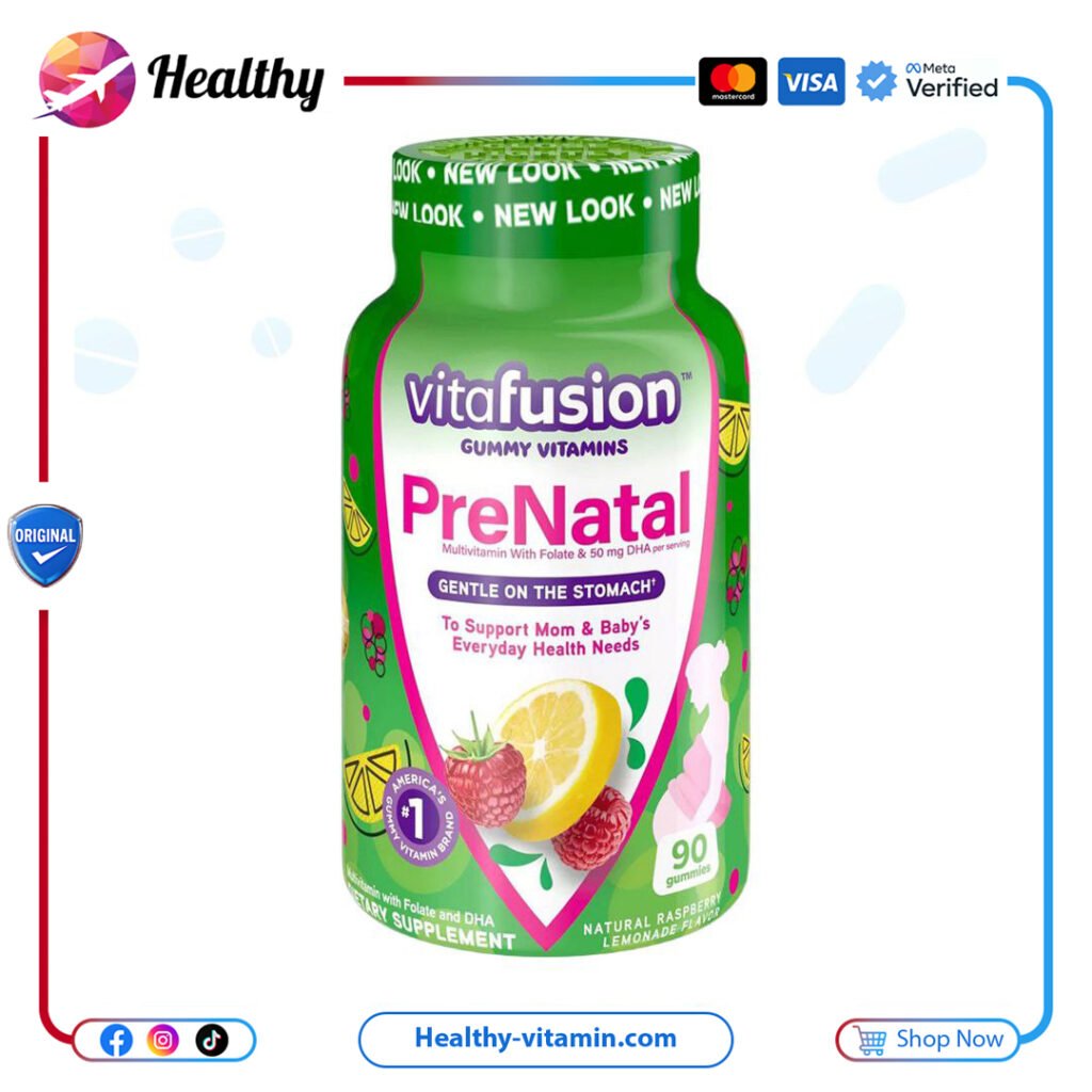 فيتافيوجن فيتامينات القابلة للمضغ قبل الولادة 90 جاميز | Vitafusion PreNatal Gummy Vitamins 90 Gummies