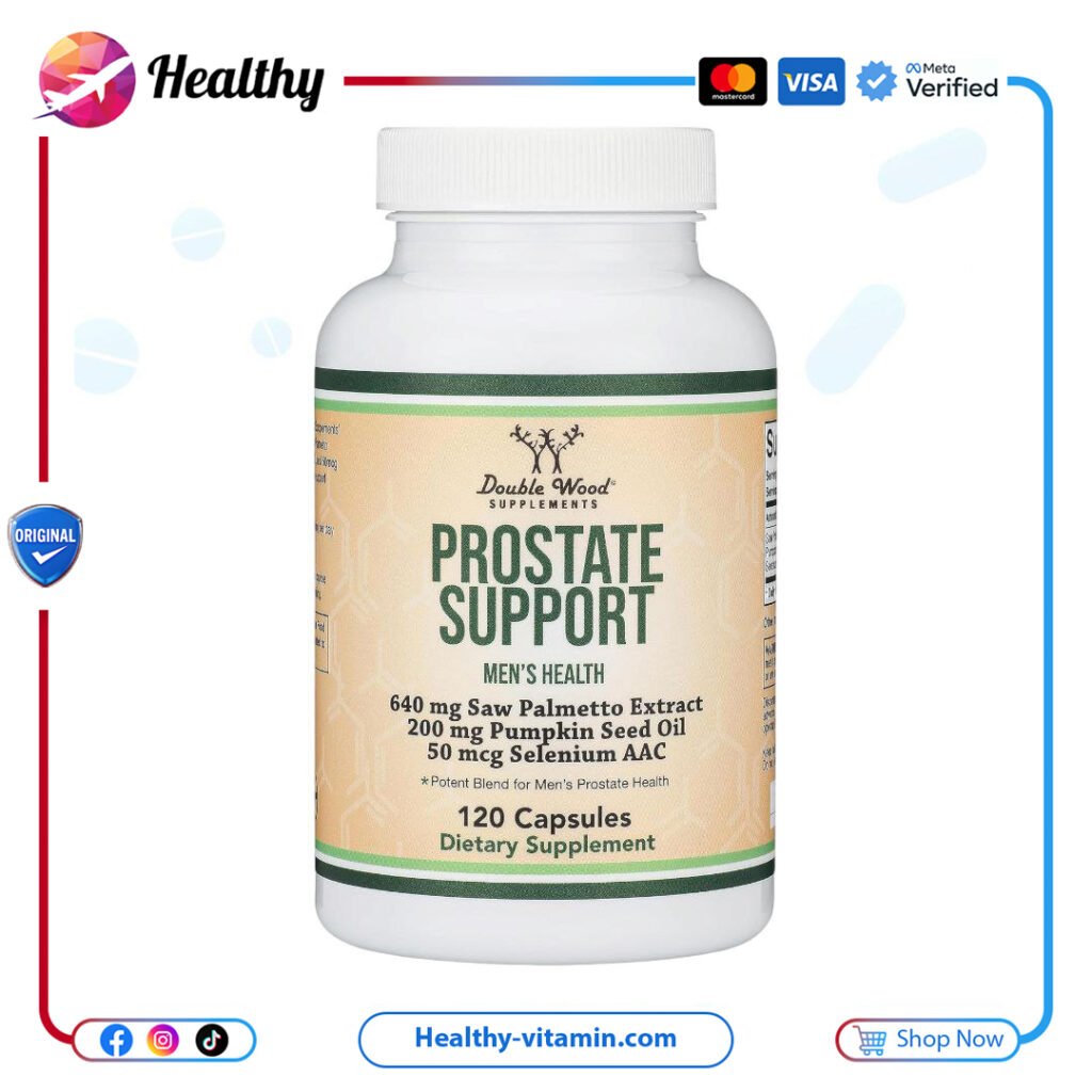 دووبلي ووود سوببليمينتس - بروستاتي سوببورت 120 كبسولات | Prostate Support Double Wood Supplements 120 Capsules