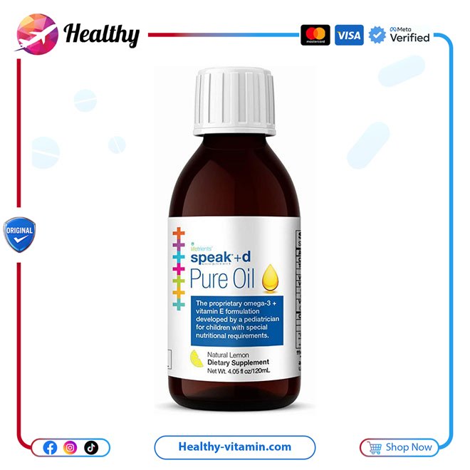 سبيك بيور أويل لايف ترينتس بنكهة الليمون الطبيعي 120 مل | Speak+D Pure Oil Lifetrients Natural Lemon 4.05 oz 120 ml