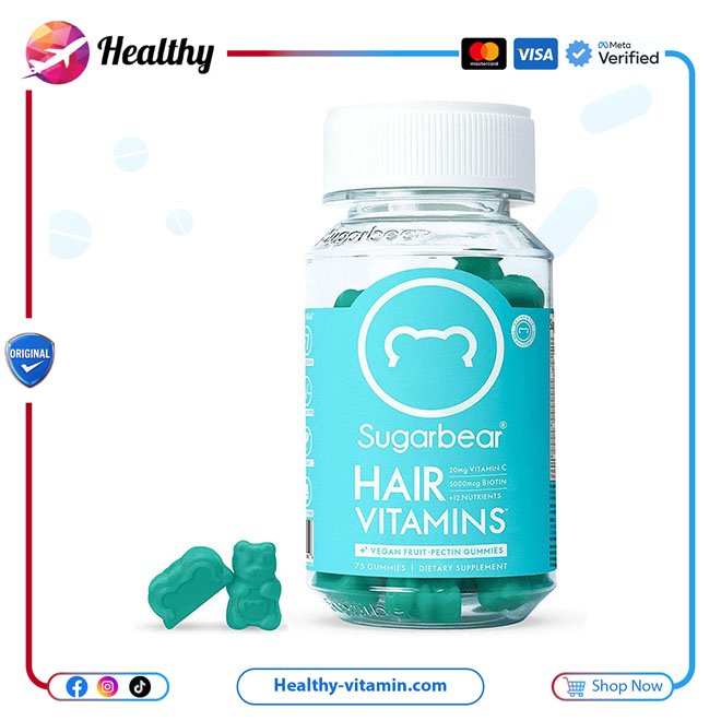 شوجر بير برو فيتامينات الشعر 32 جاميز | SugarbearPro Hair Vitamins 32 Gummies