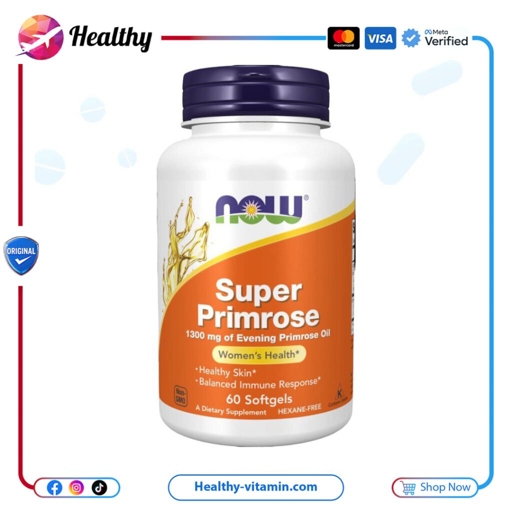 زيت زهرة الربيع المسائية 1300 مجم سوبر إيفننج برايم روز ناو فودز 60 سوفت جيل | Super Evening Primrose Oil 1300 mg Now Foods 60 Softgels