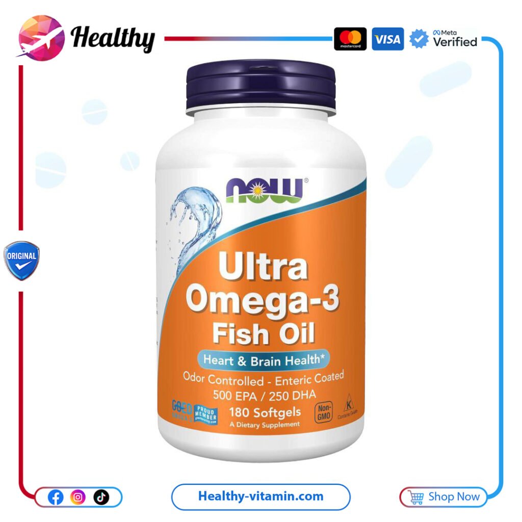 ناو فودز - 180 سوفتجيل زيت السمك الغني بأوميجا-3 الفائق، هلامية | NOW Foods Ultra Omega 3 Fish