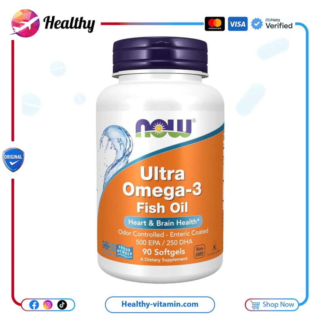 ناو فودز - 90 سوفتجيل زيت سمك معزز بأوميجا 3، هلامية | NOW Foods Ultra Omega 3 Fish