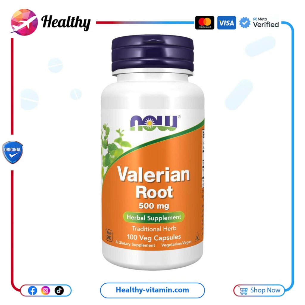 ناو فودز - 100 كبسولة نباتية جذور الناردين، 500 ملجم | NOW Foods Valerian Root, 500 mg