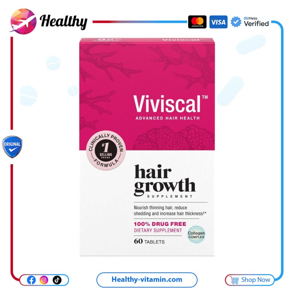 مكمل فيفيسكال لنمو الشعر 60 قرص | Viviscal Hair Growth Supplement 60 Tablets