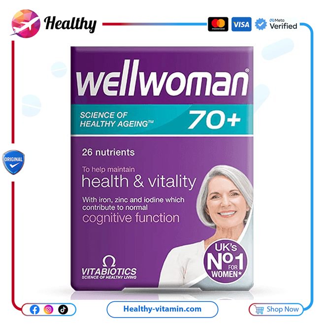 فيتابايوتكس - ويللوومان 70+ 30 أقراص | Wellwoman 70+ 30 Tablets Vitabiotics