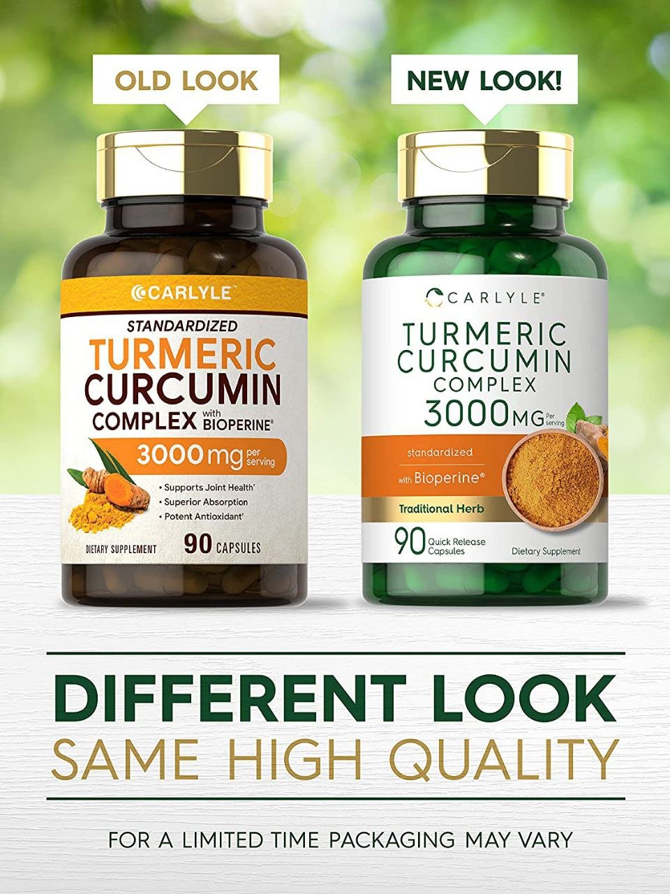 كركمين مركب 3000 مجم كارلايل 90 كبسولة | Turmeric Curcumin Complex 3000 mg Carlyle 90 Capsules - الصورة 3