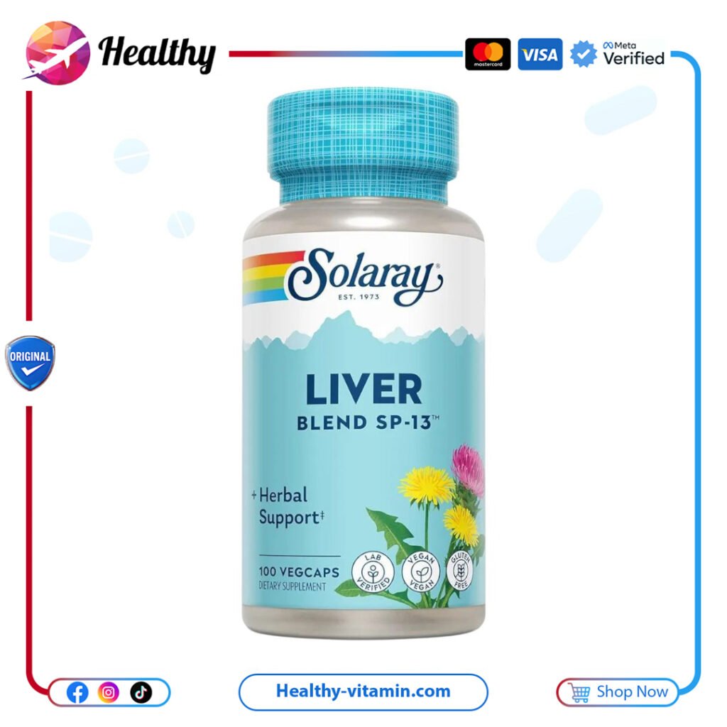 ليفر بليند مزيج لدعم وظيفة الكبد والكليتين سولاراي 100 كبسولة نباتية | Liver Blend SP-13™ Solaray 100 VegCaps