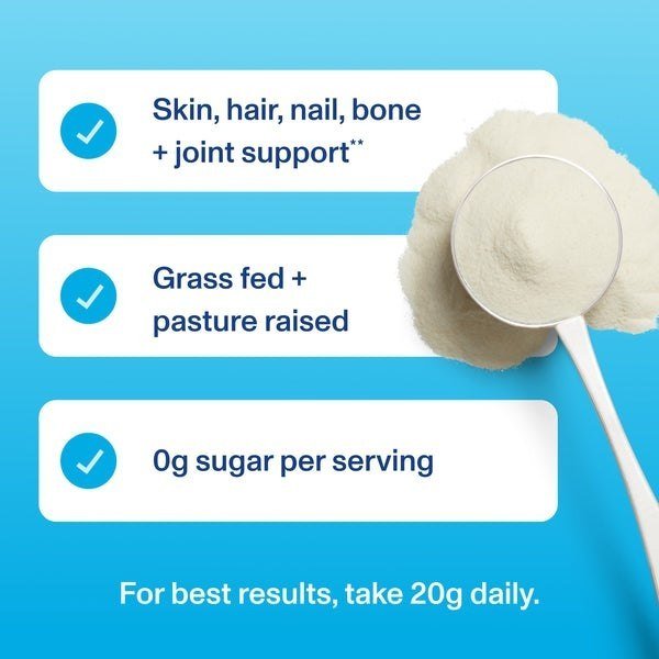 ببتيدات الكولاجين فيتال بروتينز مسحوق باودر بدون نكهة 10 أونصة 284 جرام | Vital Proteins Collagen Peptides Unflavored Powder 10 oz 284 g - الصورة 5